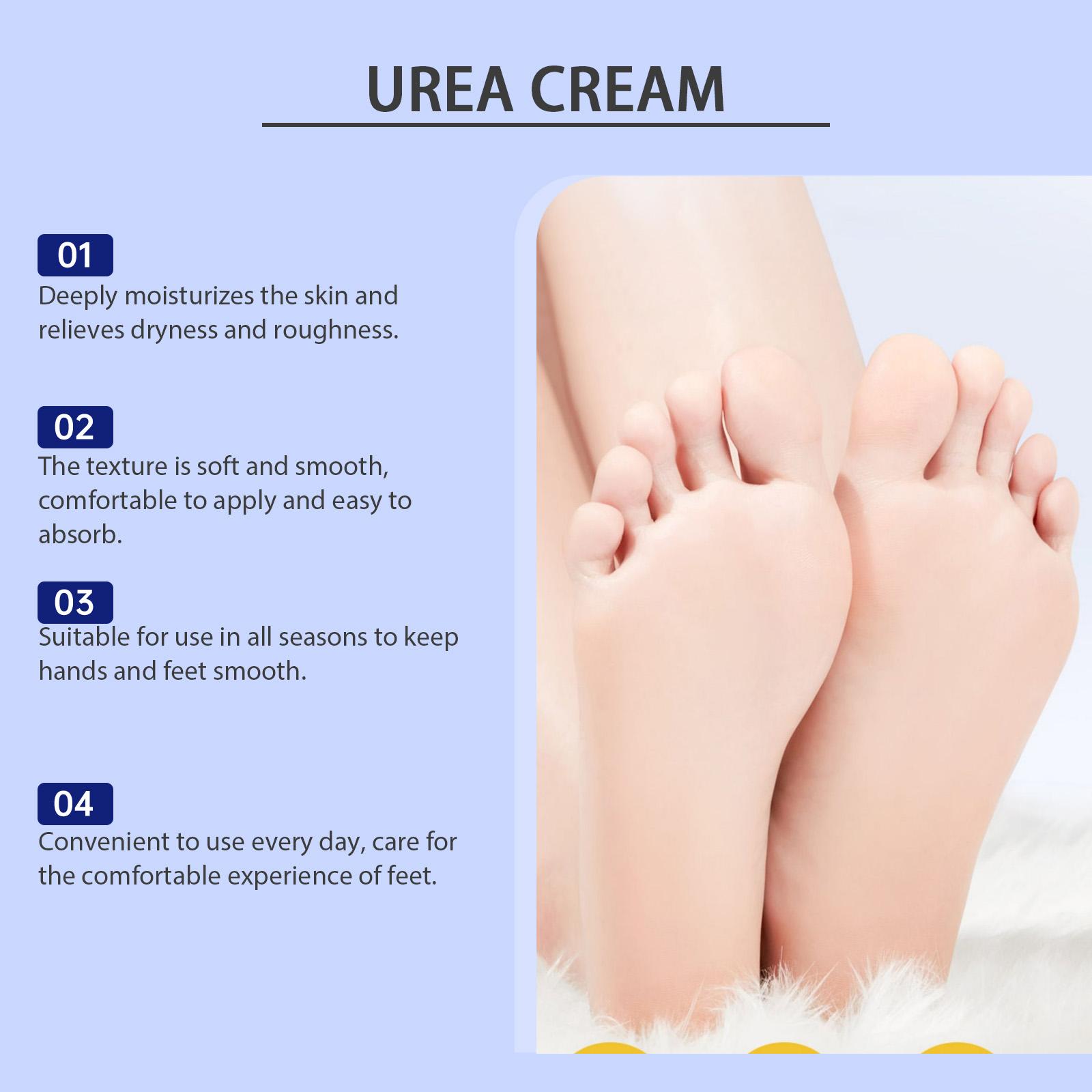 Moisturizing Protective Foot Cream HK-A07-0006-01 100g Daily Care Hydrating Nourishing for Dry Feet Urea Glycerin Mineral Oil - Moisturize