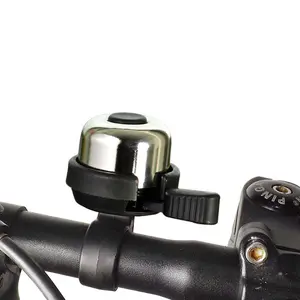Vintage pure copper loud bicycle bell for road, mountain, and folding bikes, dial-type bell for cycling