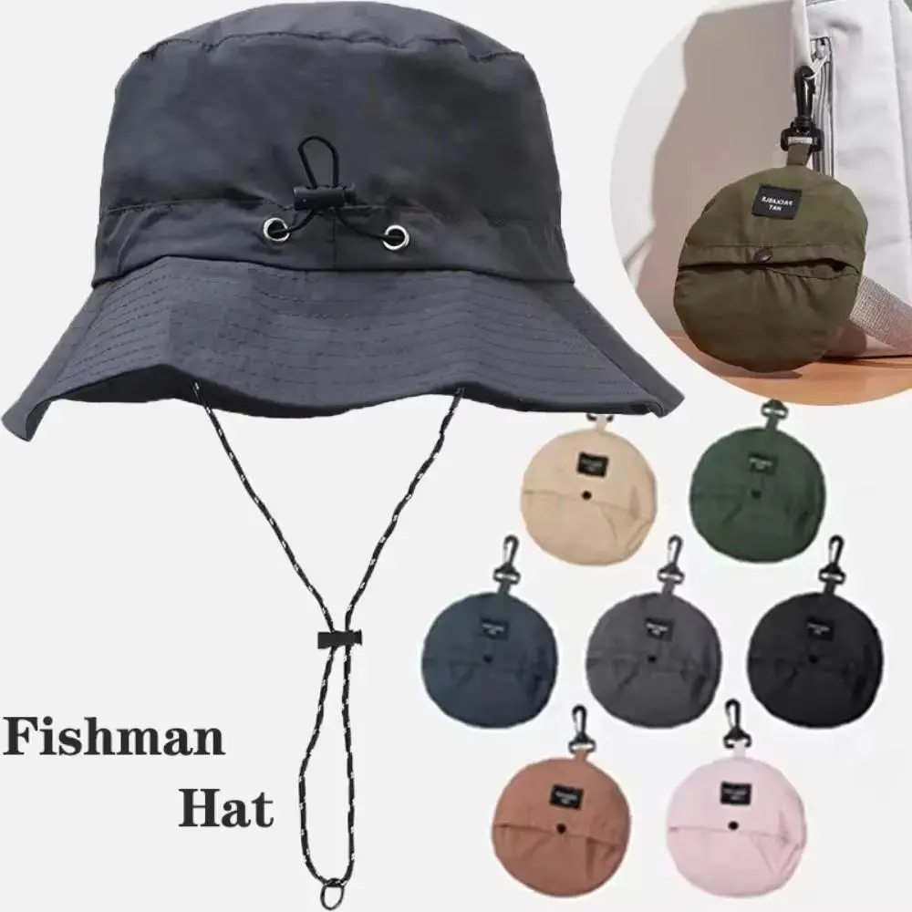 Unisex Anti-Slip All-Terrain Custom-Fit Waterproof Bucket Hat - Rainy Day Headwear with UV Protection, Adjustable Chin Strap, Detachable Design, Storage Pouch, Anti-Slip Waterproof Hats, All-Terrain Waterproof Hats