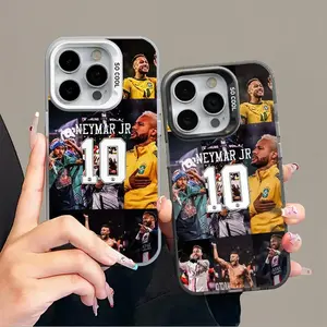 N-Neymar no.10 Casing For iPhone 17 Air 16 15 14 13 12 11 Pro Max Plus and Samsung S26 S25 S24 S23 S22 Plus Ultra Gift Shockproof Protection Anti-Drop Protective Protector Phone Cases Shell Cover football Cellphone Smartphone