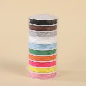 10 Colors 0.8mm Nylon Beading Thread, Braiding Wire, Bracelet String, Fringe Thread, Ideal for DIY Jewelry, Necklaces, Bracelets