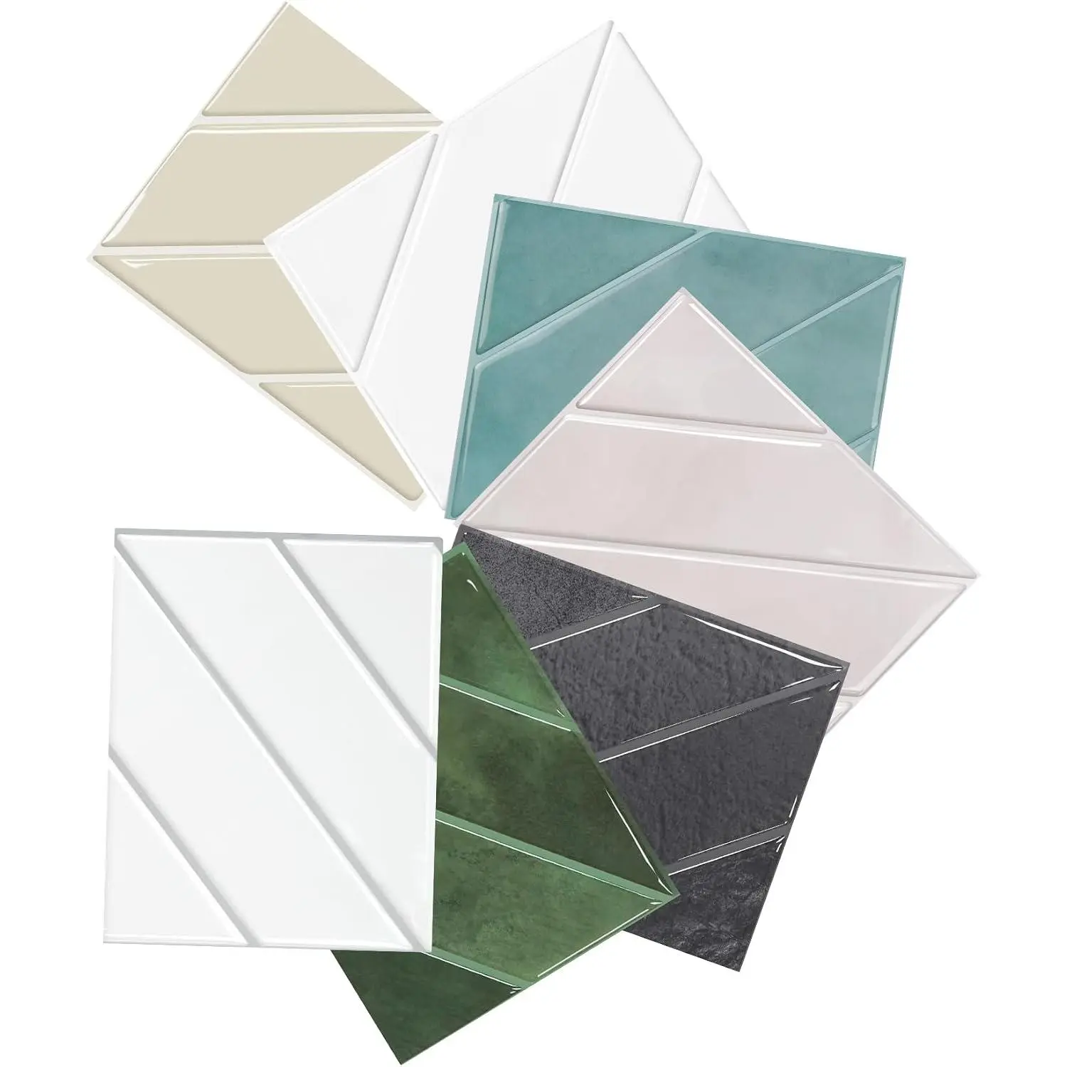 Sample Kit Thicker Herringbone Peel and Stick Backsplash, 6.3”×4.9” Stick  Wall Tiles, Self Adhesive Tile Sticker for Kitchen Backsplash and Bathroom