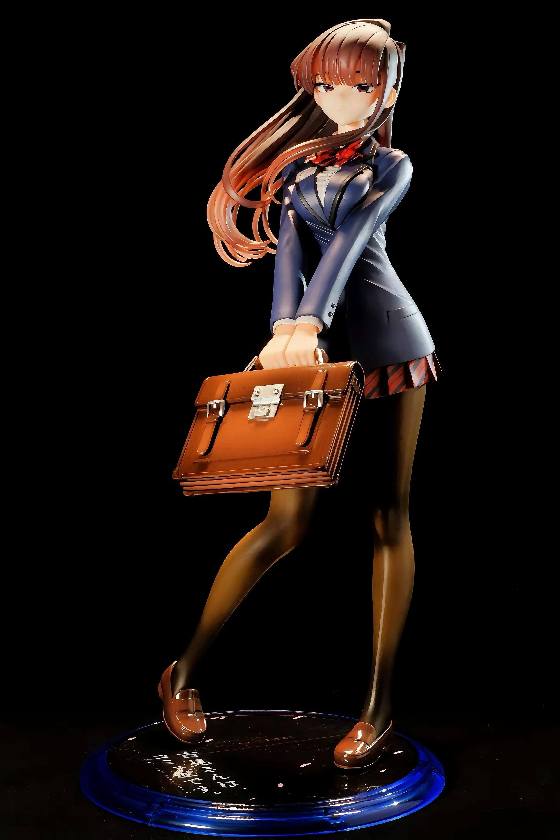 25cm Komi Can't Communicate Komi Shouko Figure Uniform Style Bishoujo PVC Statue Desk Decor Collectible Toy Fan Gift Xmas Gift