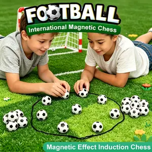 Magnetic Football Duel Game Set, Desktop Interactive Board Game, Fun Party Toy, Survivor Game, 20pcs Soccer Balls + Storage Bag + Manual