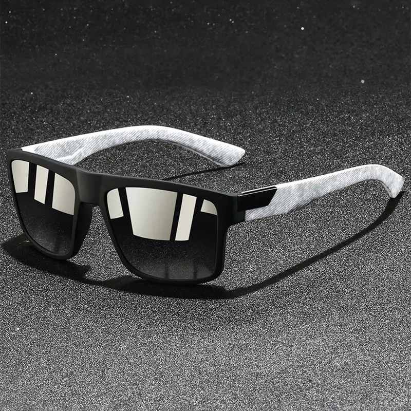 Latest model fashionable spliced sports glasses, Sporty Eyewear, suitable for both men and women,with multiple color options,equip anti slip rubber nose pads,are perfect for various outdoors activities such as cycling,fishing,and hiking.