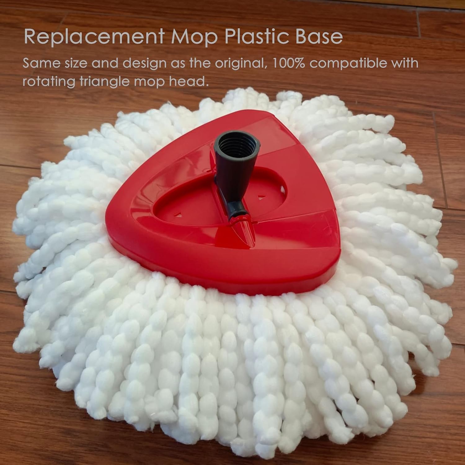 Spin Mop Replacement Base Rotating Triangle Mop  Cover Plastic Base Compatible with Spin Mop Easy VVring 1  System