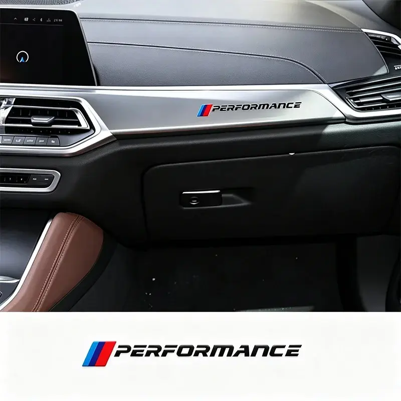 1 Pc/Pack For Bmw Car Windshield Sport Sticker Set, Front & Rear Window Decal, Automotive Decoration, Performance Car Light Vinyl Wrap