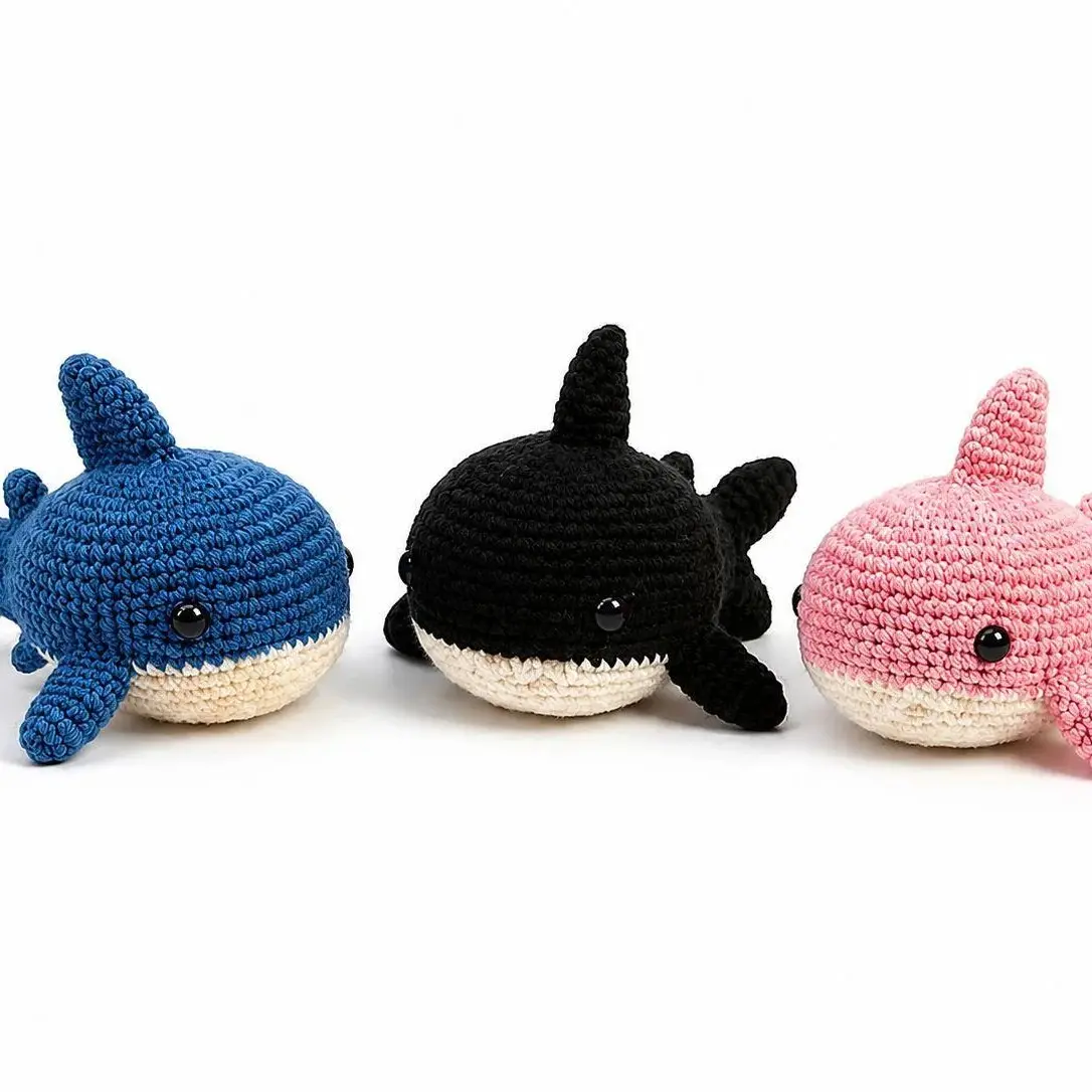 Latest Whale Craft Kit for Beginners, Amigurumi Crochet Tutorial, Perfect Gift for Holidays, Easy Step-By-Step Instructions Included