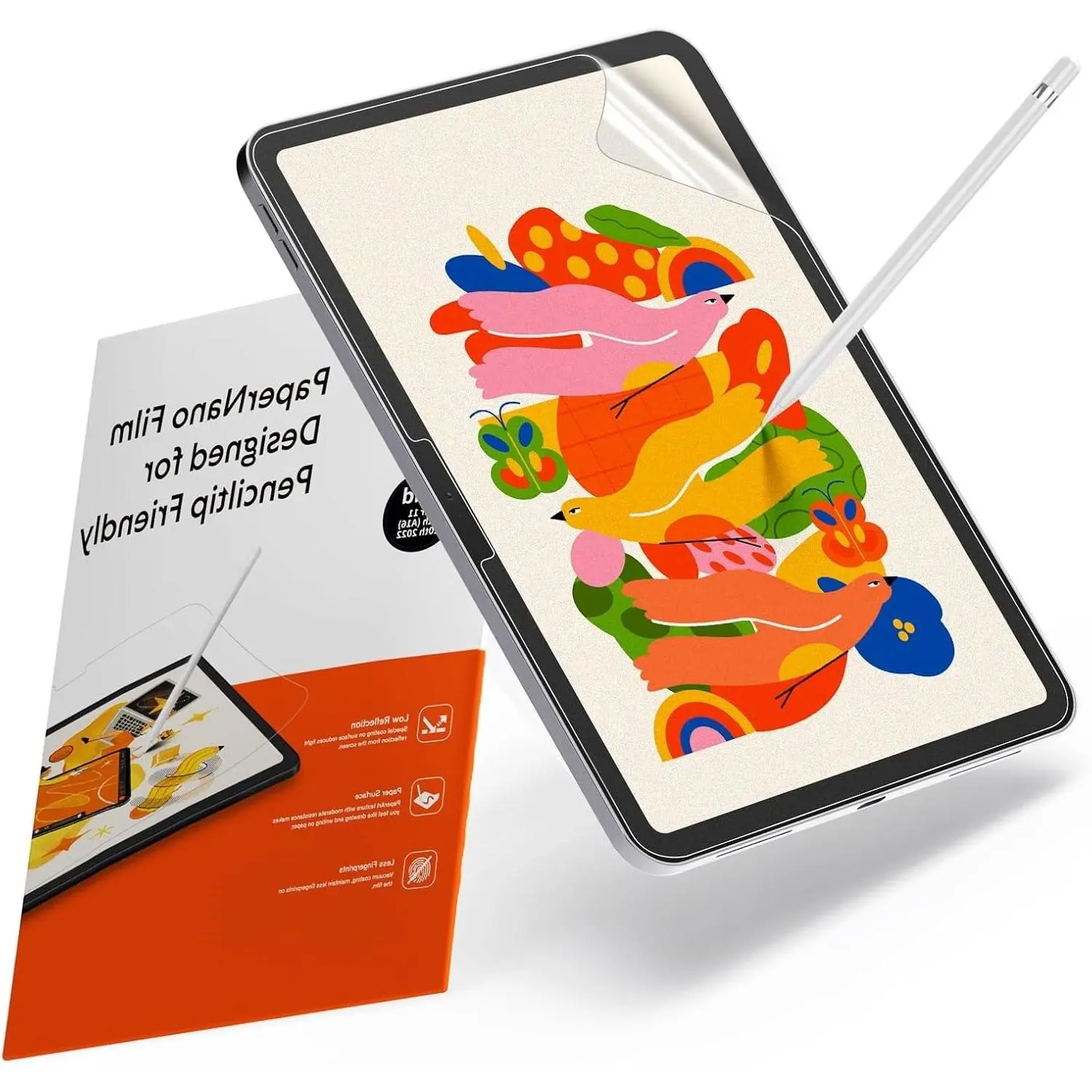 2 Pack Paperfeel Screen Protector for iPad A16 11th/10th & iPad Air 11 M4/M3/M2, Write and Draw Like Real Paper, Anti Glare Matte Film, Apple Pencil Compatible, Touch SensitiveGift