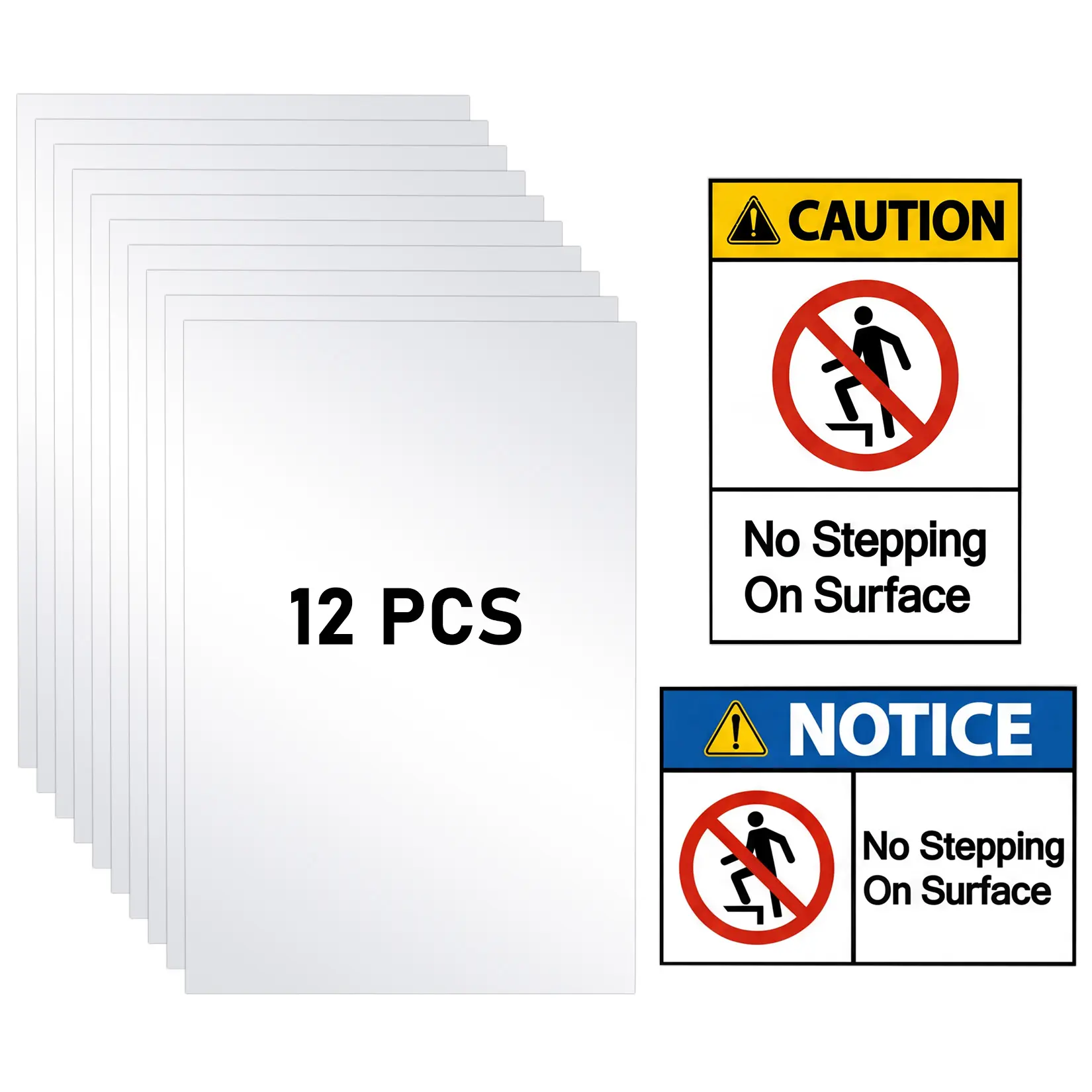 12 Pack Sublimation Metal Sign Blanks - 8x12 Inch Aluminum Photo Panels, 0.65mm Thickness Waterproof Heat Transfer Plates for DIY Crafts & Custom Signs