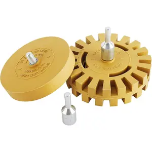Car Decal Remover Wheel Set Universal Pinstripe Sticker Eraser Vinyl Wrap Adhesive Removal Tool for RV Truck Boat Aircraft