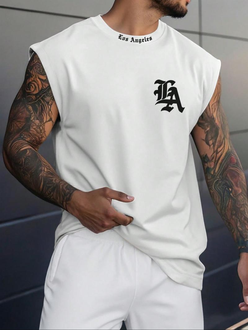 Men's Quick-Dry Sleeveless Tank Tops, Fitness Workout Vest, Gym Muscle Tee, Casual Summer Fitted T-Shirts, Comfortable Underwear for Sports & Daily Wear