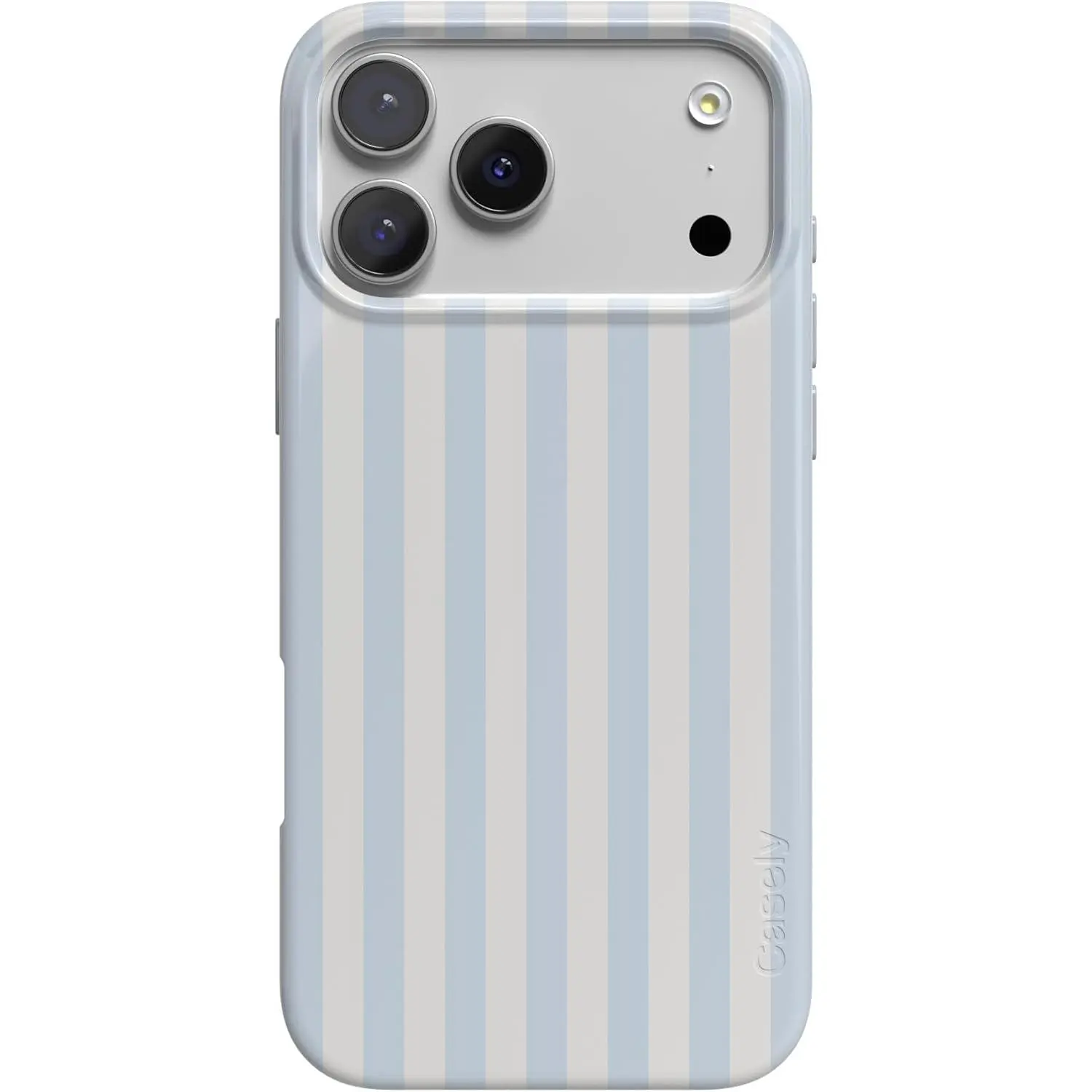Casely iPhone 17 Pro Max Case | Sunday Best | Blue Stripes | Compatible with MagSafe | Classic Ultra Slim Design