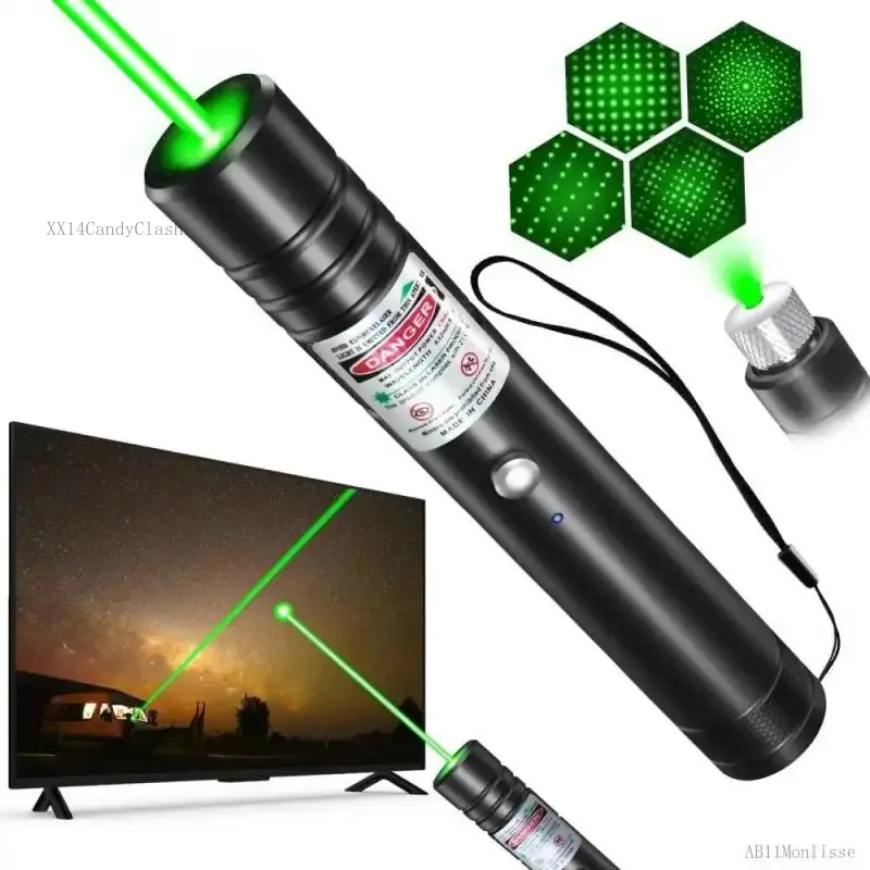 Portable Laser Pointer Pen, Bright Visible Beam, Durable Handheld Design - Ideal for Night Use, Outdoor Activities, High Visibility, LightXX14CandyClash