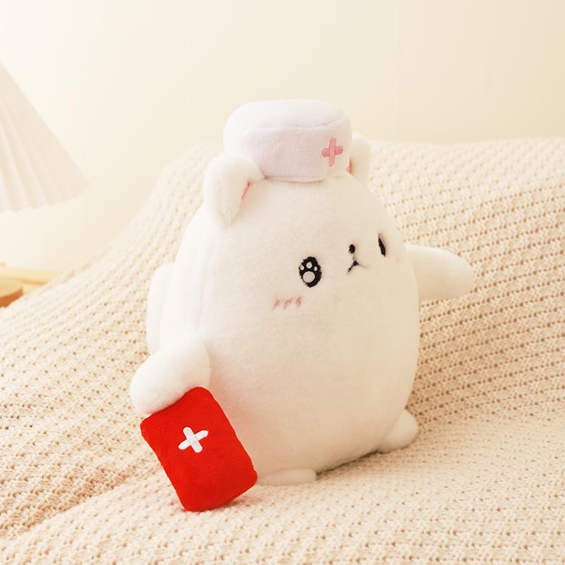 Cute Halloween Presents Plushies Cat Cosplay Death Doctor Witch Soft Toys Kawaii Black Cats Stuffed Plush Toy Party Decor