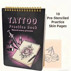 [Tattoo Practice Skin] 10pcs Of Realistic Beige Tattoo Practice Skin- Light Beige Elastic Thickened Double-Sided Artificial Skin With Natural Beige Texture Design, Suitable For Tattoo Artists And Beginners, Essential Tattoo Supplies
