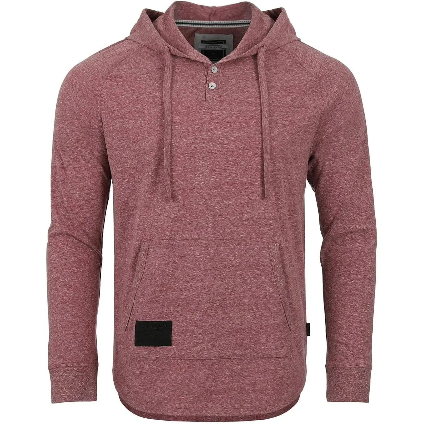 Unisex Long Sleeve Lightweight Hooded Henley - Color Block Pullover Hoodie, Gym Workout Apparel, Casual Wear, Travel Gift
