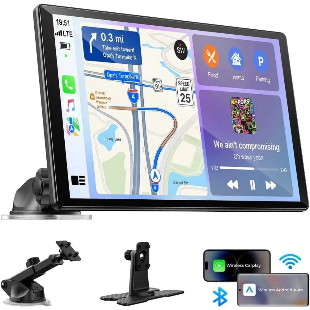11" Wireless CarPlay Screen with in-Cell Display - Dual-Band WiFi, OTA Updates & Mirror Link for iPhone & Android, A Thoughtful Gift for Family & New Drivers