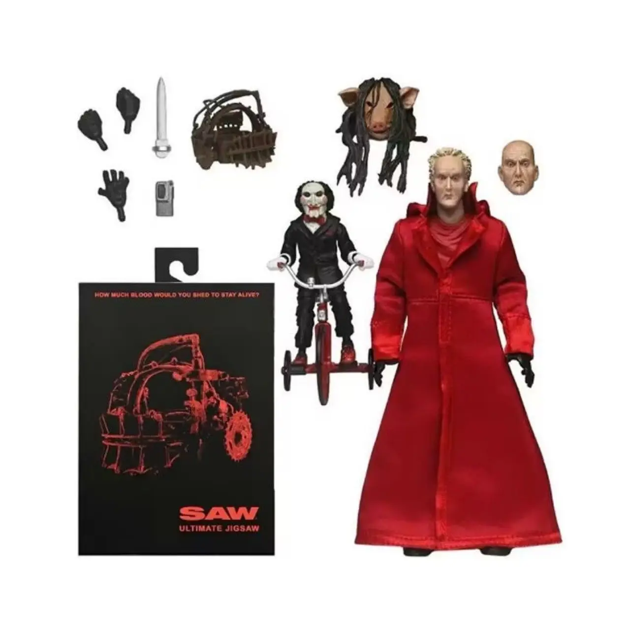 Neca Saw Horror Robe Leatherface Luxury Edition 7 Inch Action Figure Collectible Model Toy, Perfect Gift for Halloween & Easter