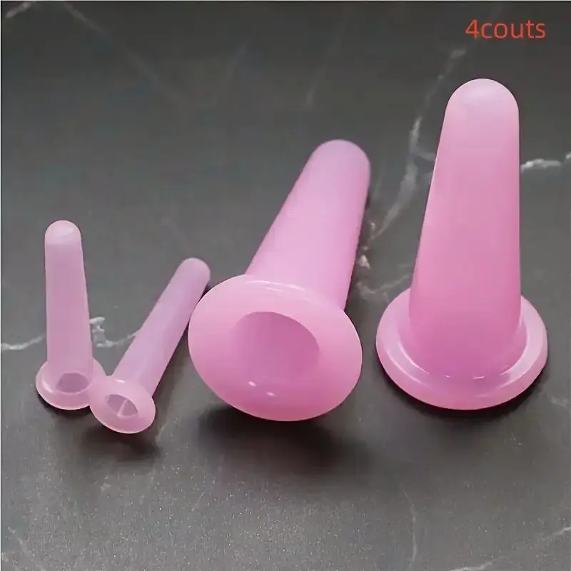 4/8 Eye Lift Suction Cups Set, XS Vacuum Massage Tool, Silicone Facial Suction Cup Kit (2 Small + 2 Large), Facial Care Tools, Beauty & Wellness Tools