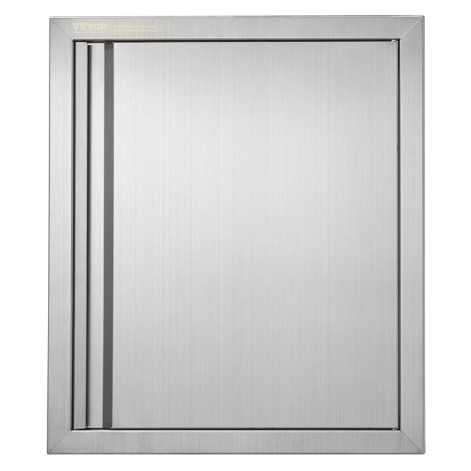 【DealsForYouDays】VEVOR BBQ Access Door, 18Wx 21H Inch Single Outdoor Kitchen Door, Stainless Steel Flush Mount Door, Wall Vertical Door with Recessed Handle, for BBQ Island, Grilling Station, Outside Cabinet