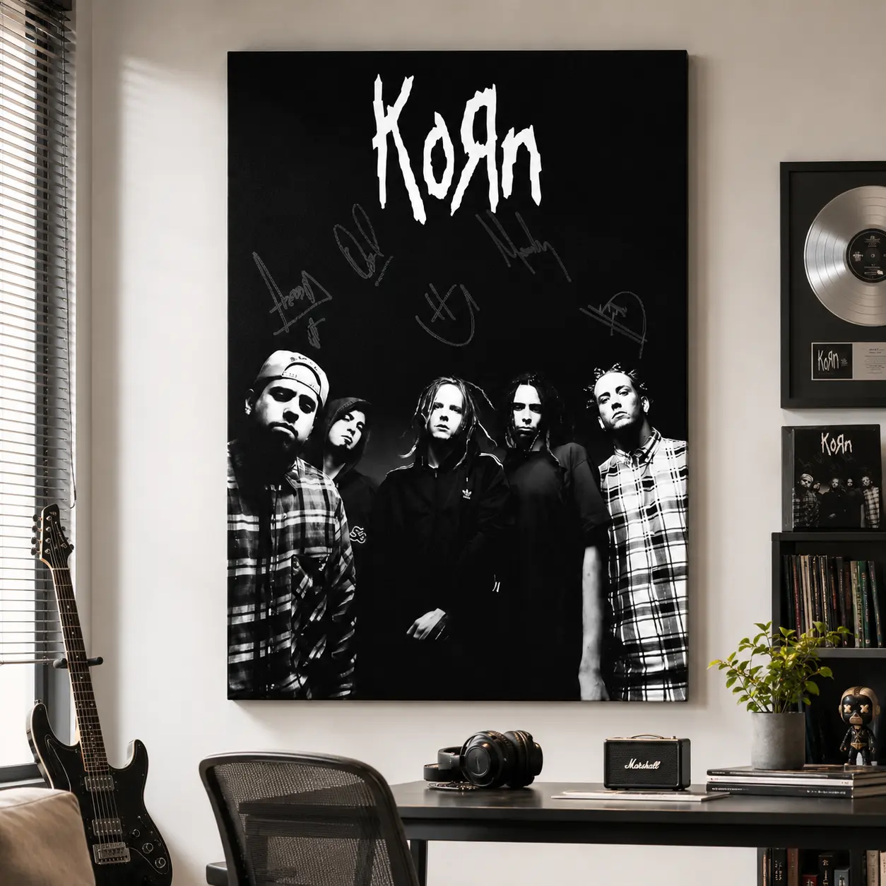 Korn Album Cover Poster: Matte Music Wall Art Print album cover album artwork poster music themed poster album themed poster retro band poster custom band poster band tour poster live album poster concert wall print music lover music gift