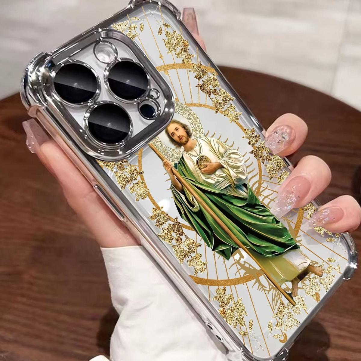 Religious Design Luxury Protection Jesus Pattern Mobile Protective Phone Case for IPhone 16 15 14 13 12 11 Pro Max Plus Shockproof Cellphone Cover