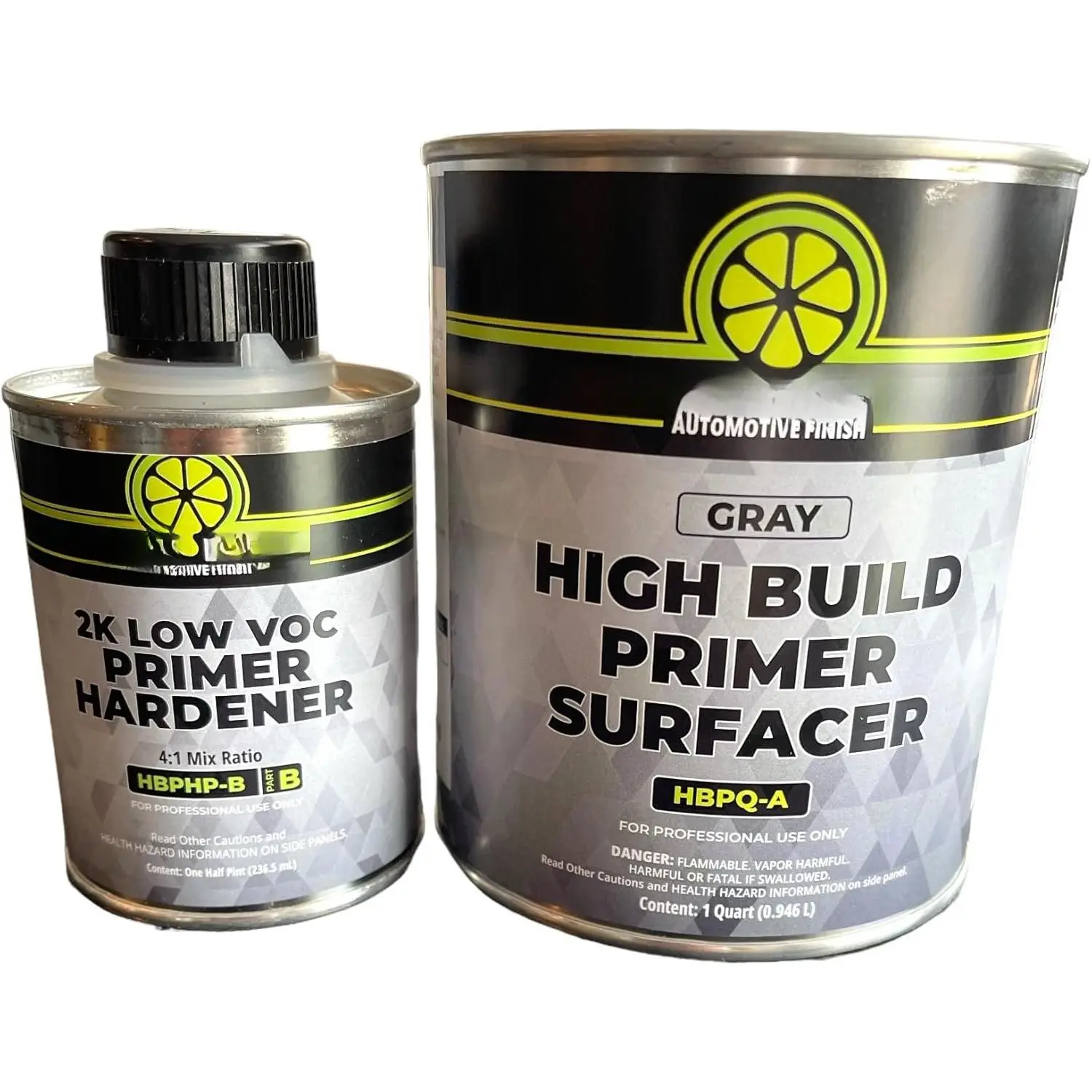 Sand-able Automotive Primer Surfacer, Direct-to-Metal, High Build  Urethane, 1.25 Quart kit, (Light Grey) 4:1 mixture
