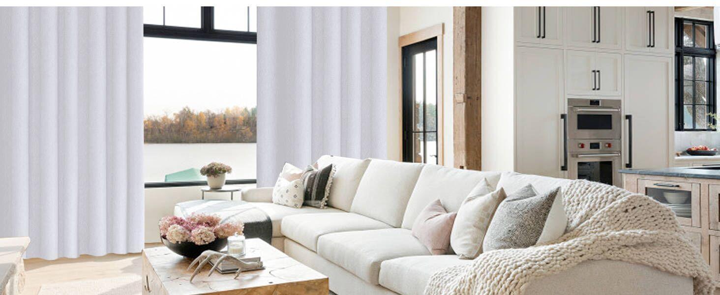 H.VERSAILTEX Blackout Curtain 2 Panels for Bedroom Thermal Insulated Room Darkening Curtains for Living Room Energy Saving Curtains for Patio Door Grommet Top