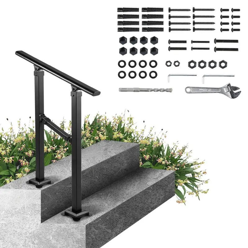 Djustble Hndrils For Outdoor Steps Pink Metl Kuwit | Ubuy