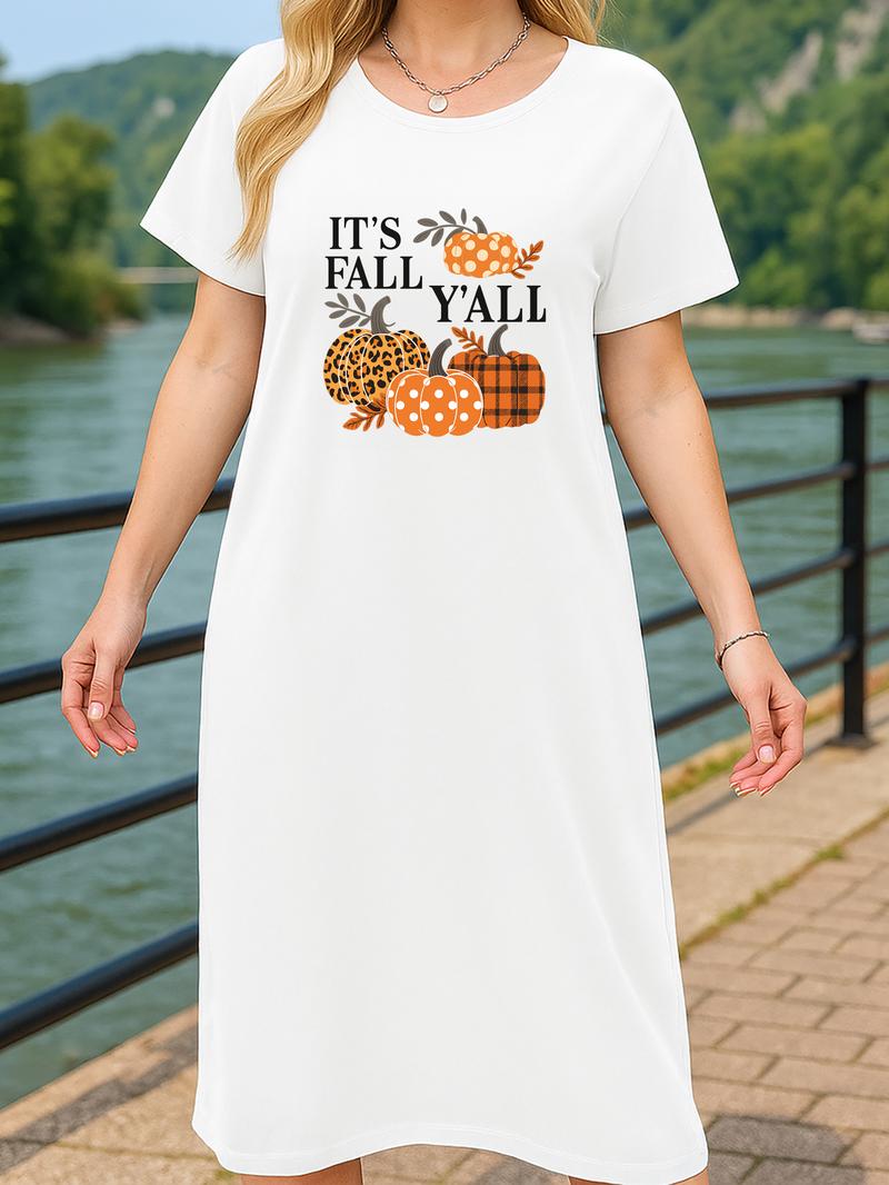 Women's Pajamas Bathrobe Nightgown T-Shirt Extra Long Dress Made of Fall Pumpkin Halloween Pattern Printed Fabric Comfortable Stylish Sexy Summer Loungewear Gift for Wives and Mothers Adjustable Nightie night gown women slim fit nightgown Nightwear Lace Women's Pajamas Bathrobe Nightgown T-Shirt Extra Long Dress Made of Fall Pumpkin Halloween Pattern Printed Fabric Comfortable Stylish Sexy Summer Loungewear Gift for Wives and Mothers Adjustable Nightie night gown women slim fit nightgown Nightwear Lace