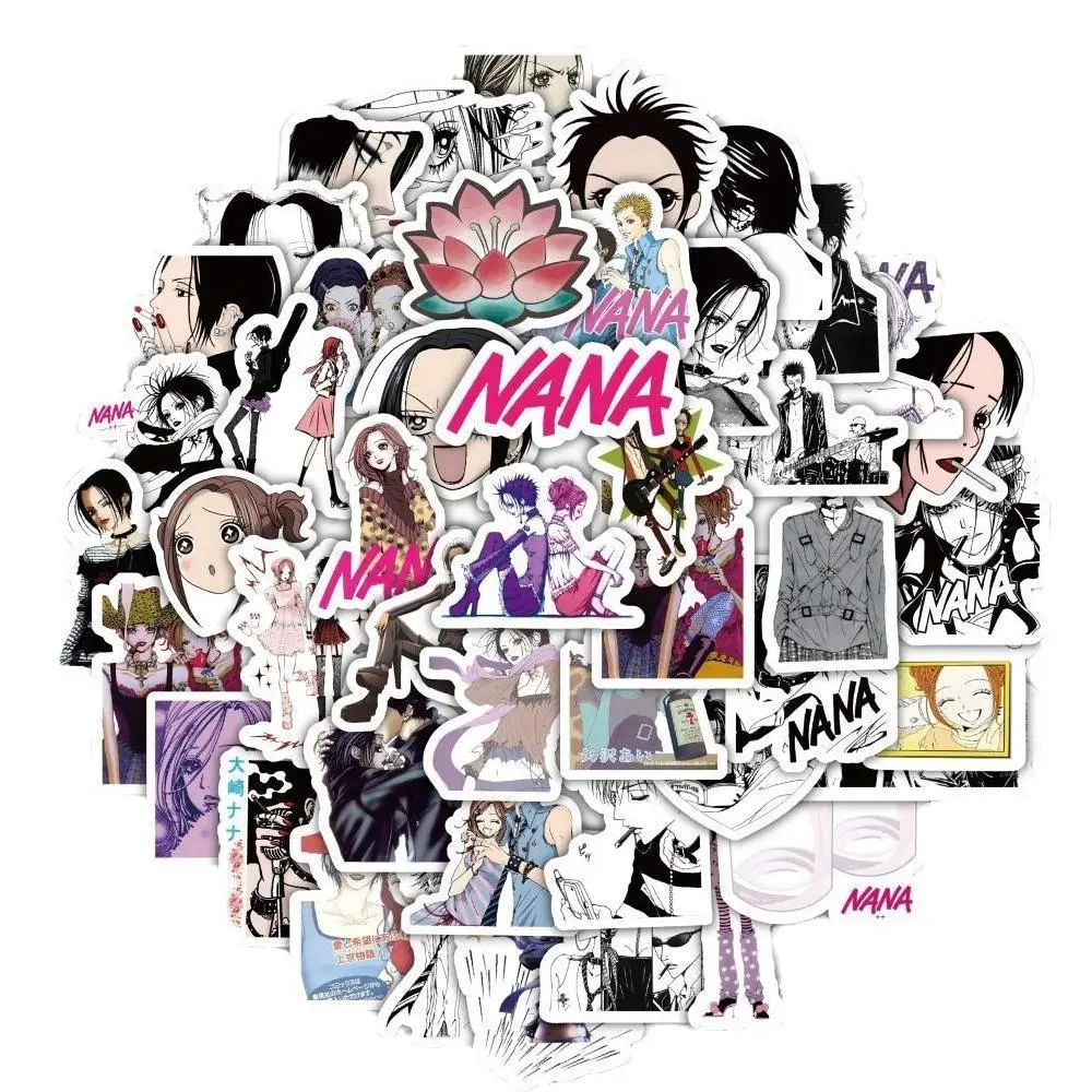 10pcs Anime NANA Waterproof Stickers, Cartoon Decals for Kids, DIY Supplies for Fridge, Laptop, Phone