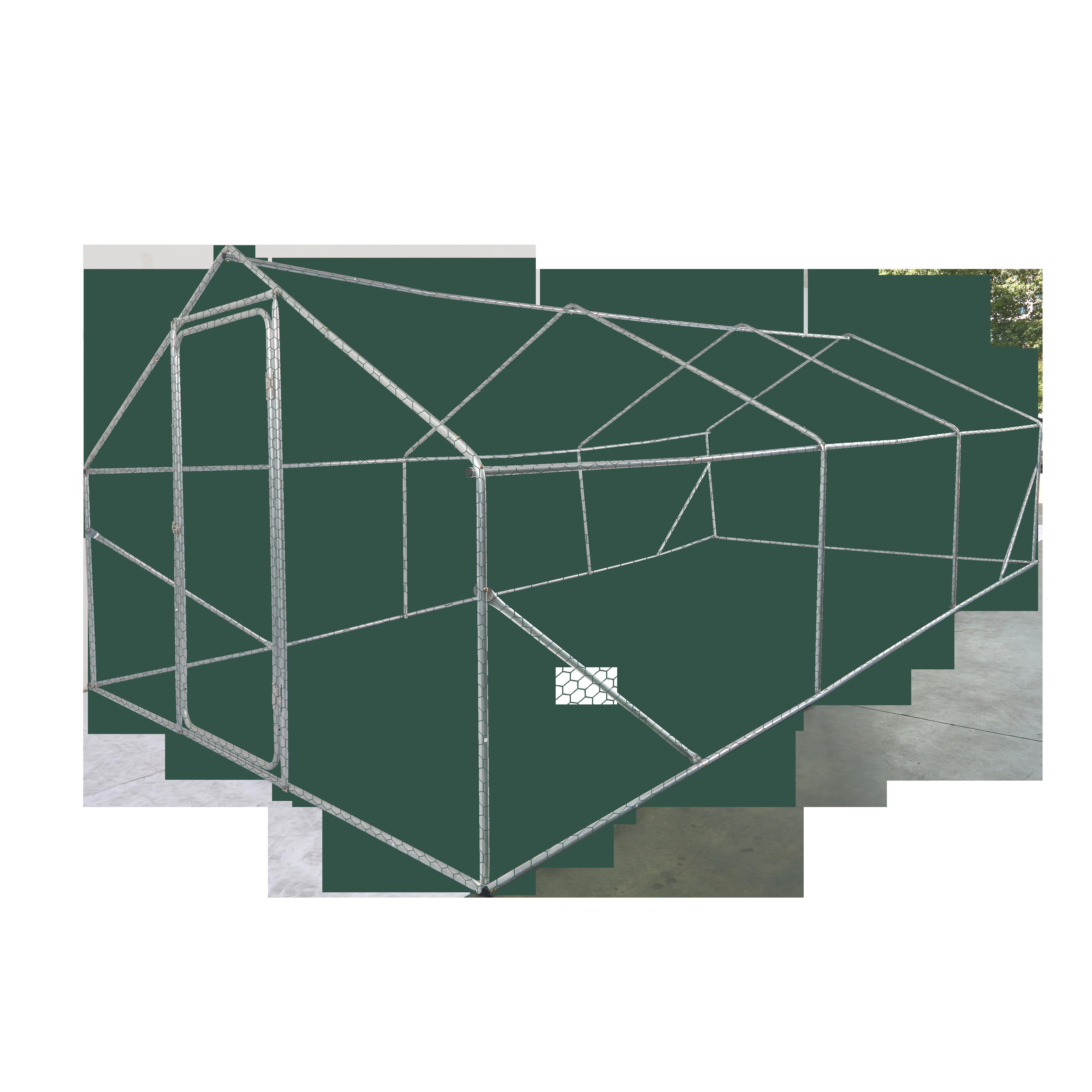 [Bellemave]XPT035 Outdoor chicken coop metal big space 20*10*6FT 3 Unit for Outdoor Farm Use