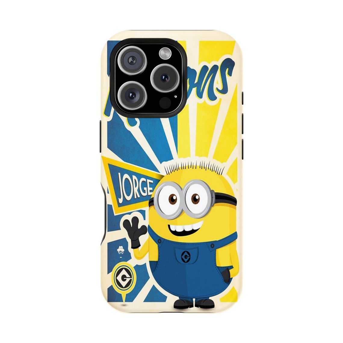 Minions Double-layer durable phone Cases For iPhone 17 16 15 14 13 12 Promax Pro Plus, hard shell protection ,Unique design,best Gift