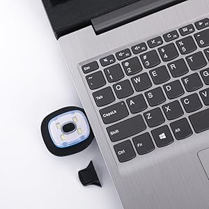 Unisex Beanie Hat with Light, USB Rechargeable LED Headlamp Hat Night Light Cap Christmas Stocking Stuffers Gifts for Men Dad Father Husband