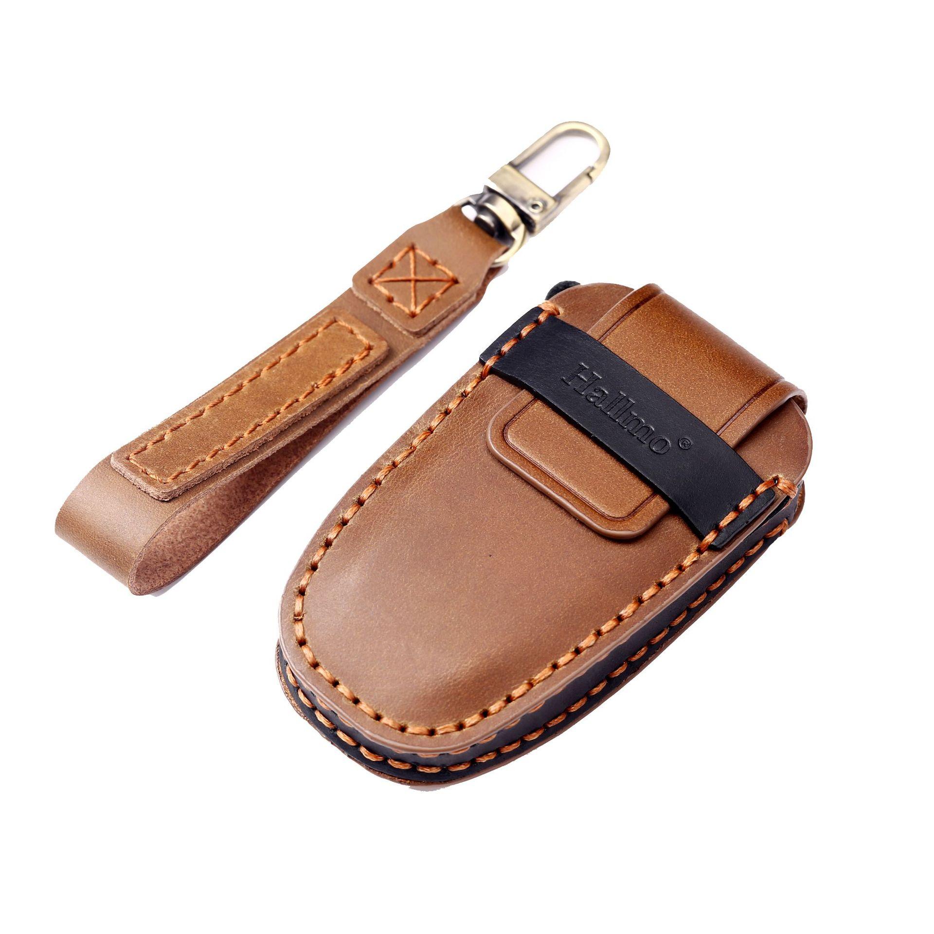 Genuine leather handmade key case suitable for Ford key case Ford F-150 Raptor pickup truck car key case