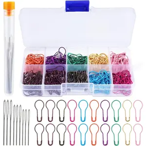 Crochet Markers, 300 count Metal  Markers for Knitting & Crocheting, Safety Pins for Fabric & Paper