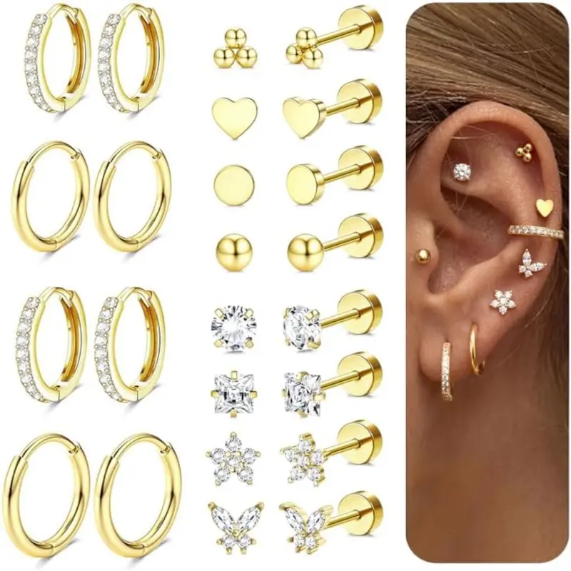 Gold-CZ+Butterfly
