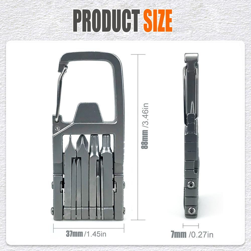 13 in 1 Multifunctional Stainless Steel Tool Combination Folding Outdoor Tools Corkscrew Screwdriver Wrench Knife Knife Keychain phone stand mount accessory reliable OUTDOOR adventure gear supply