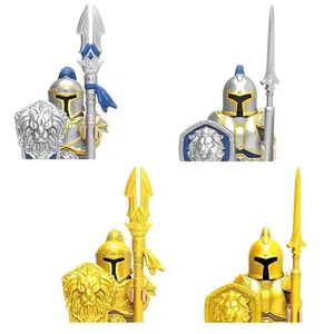 2026 new Compatible 10305 Medieval Rome Soldiers King Rider Lion Knight Castle Building Blocks Mini Action Figure Toys