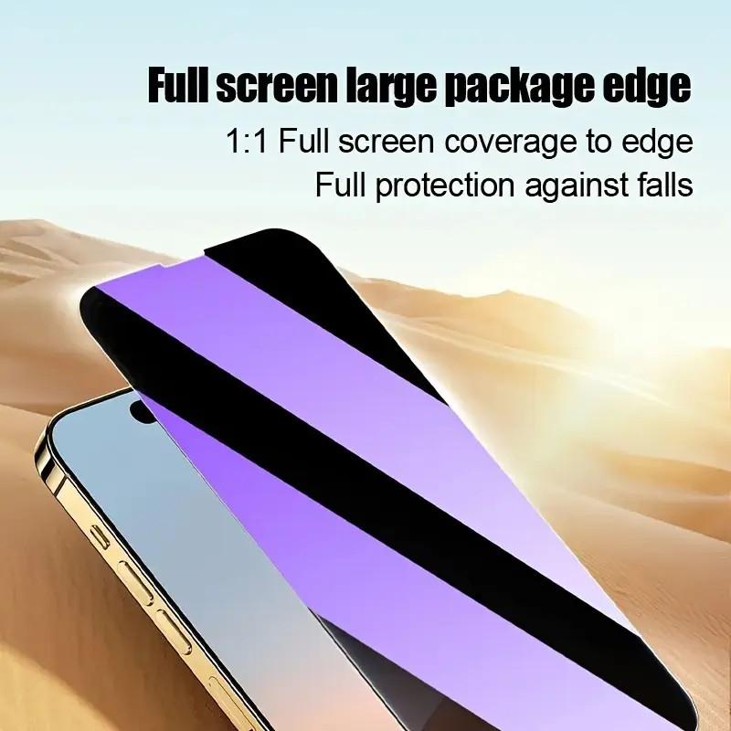 Anti-spy Tempered Glass Screen Protector, 3 Counts Anti-blue Light Phone Screen Protector, Phone Accessories Compatible with iPhone 15 Pro Max 16 #TOP PICKS