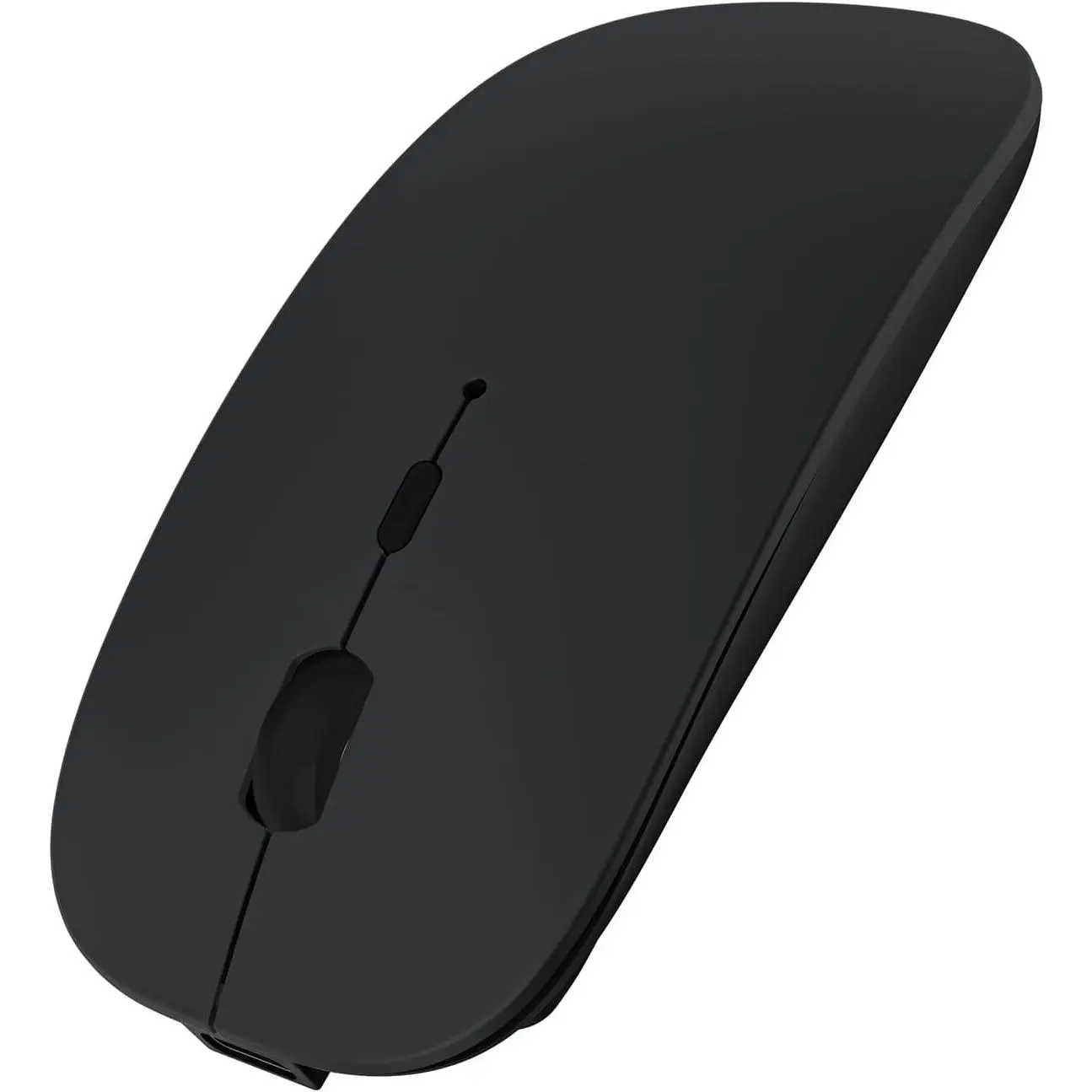 for Laptop/MacBook/iPad/Android PC,Rechargable Quiet Slim   with Jiggler for Windows/Linux/Tablet,Black