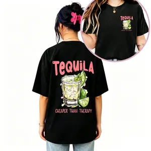 Tequila Shirt Funny Drinking Tee Gift For Tequila Lover Cheaper Than Therapy Tshirt Summer Day Drinking Shirt