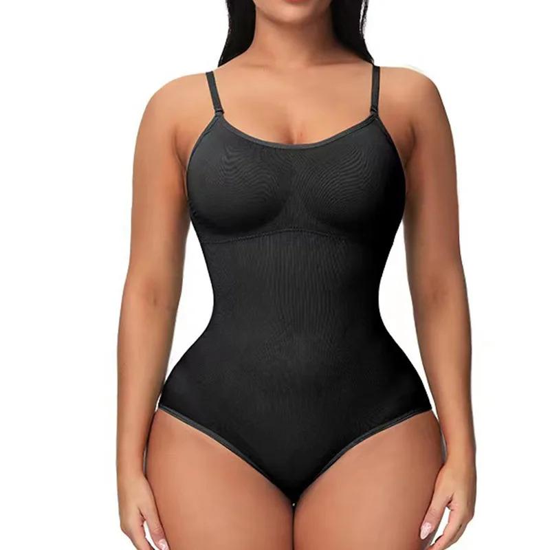 Women’s Slimming Bodysuit Shapewear Minimalist Straps Breathable Fabric Soft Spandex Womenswear Adjustable Casual Seamless Compression Fit Sexy Basic formador  con