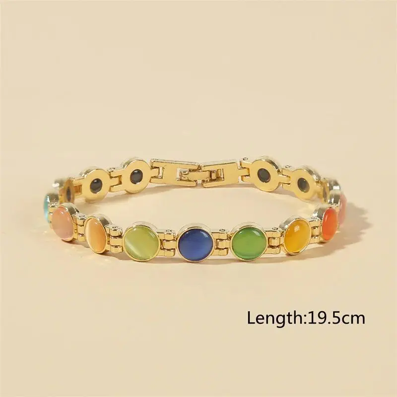Wu's 2026 Hot Selling New Products Plated 18K Gold Opal Bracelet Magnet Bracelet for Women Energy Magnetic Bracelet