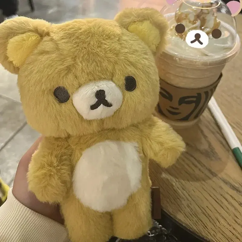 20cm Lovely Rilakkuma Doll Stuffed Fluffy Korilakkuma Plushies Stuffed Anime Brown White Bear Dolls Cute Birthday Gifts Girl