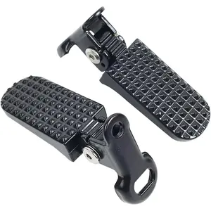 1 Pair of  Foot Pegs, Aluminium Alloy Non-Slip  Pegs for Folding  and Mountain  Durable