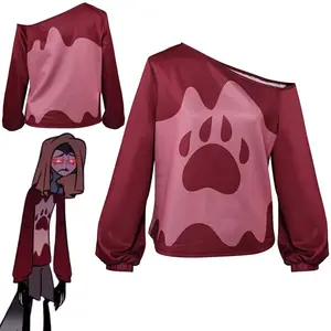 Helluva Cosplay Boss Stolas Fantasy Sleepwear Bear Claw Top Costume Disguise For Girls Women Adult Halloween Carnival Party Suit