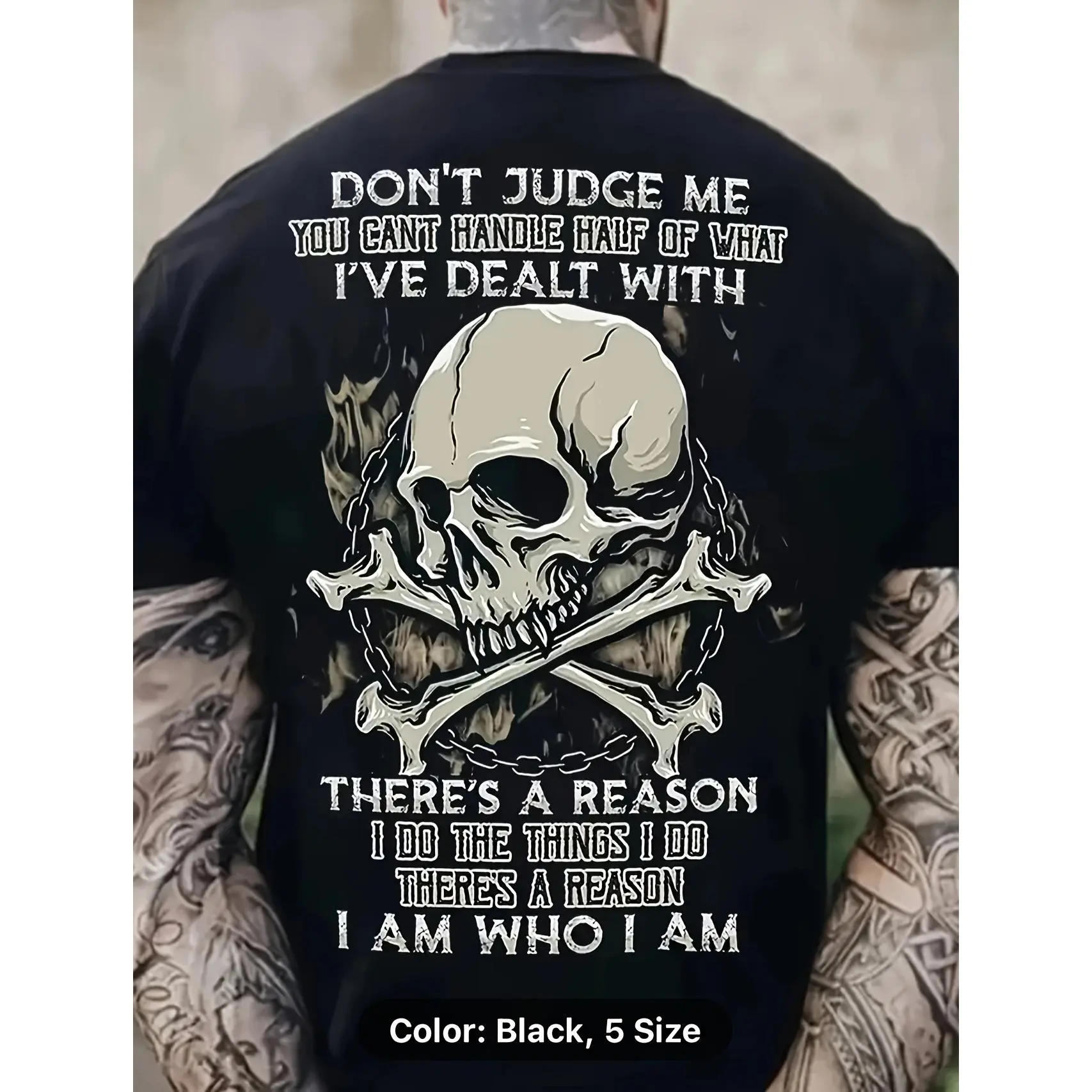 Fashion Skull 3D Digital Pattern Printed Men'S Graphic T-Shirt, Casual Comfortable Top, Short Sleeve Crew Neck, Men'S Summer Outdoor Wear