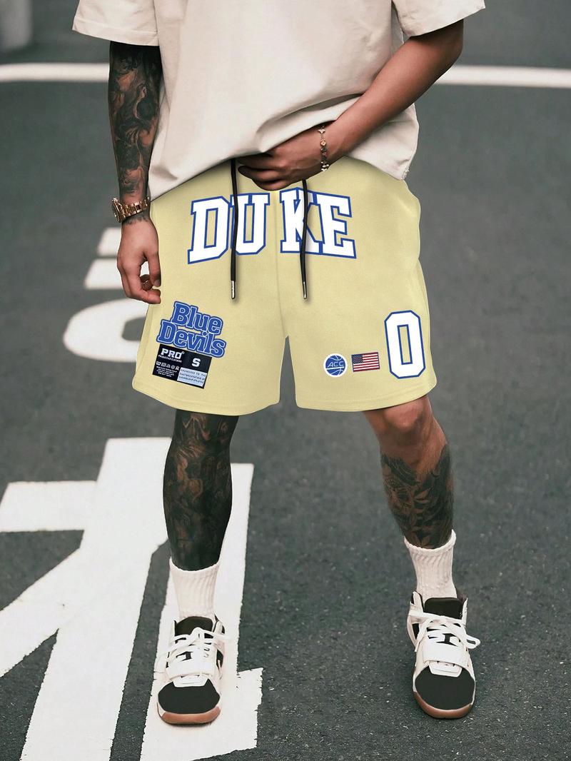 Men's Cartoon Graphic Print Shorts, Loose Casual Street Comfy Breathable Shorts, Men's Summer Bottoms for Daily Wear